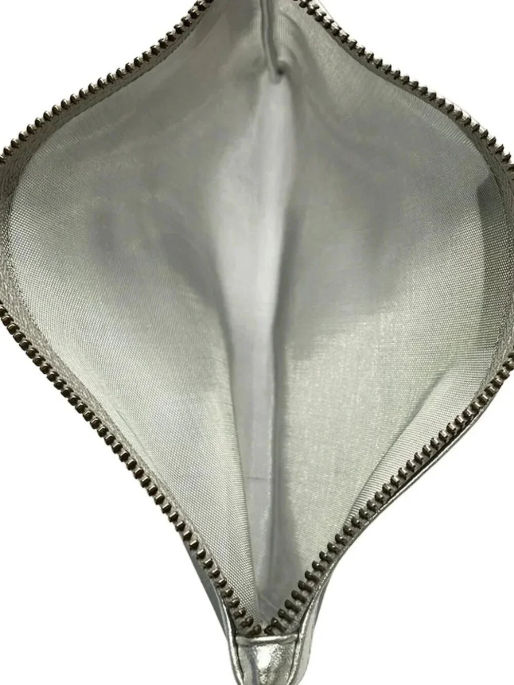 ANTEPRIMA Silver Chemical Fiber Leather Pouch